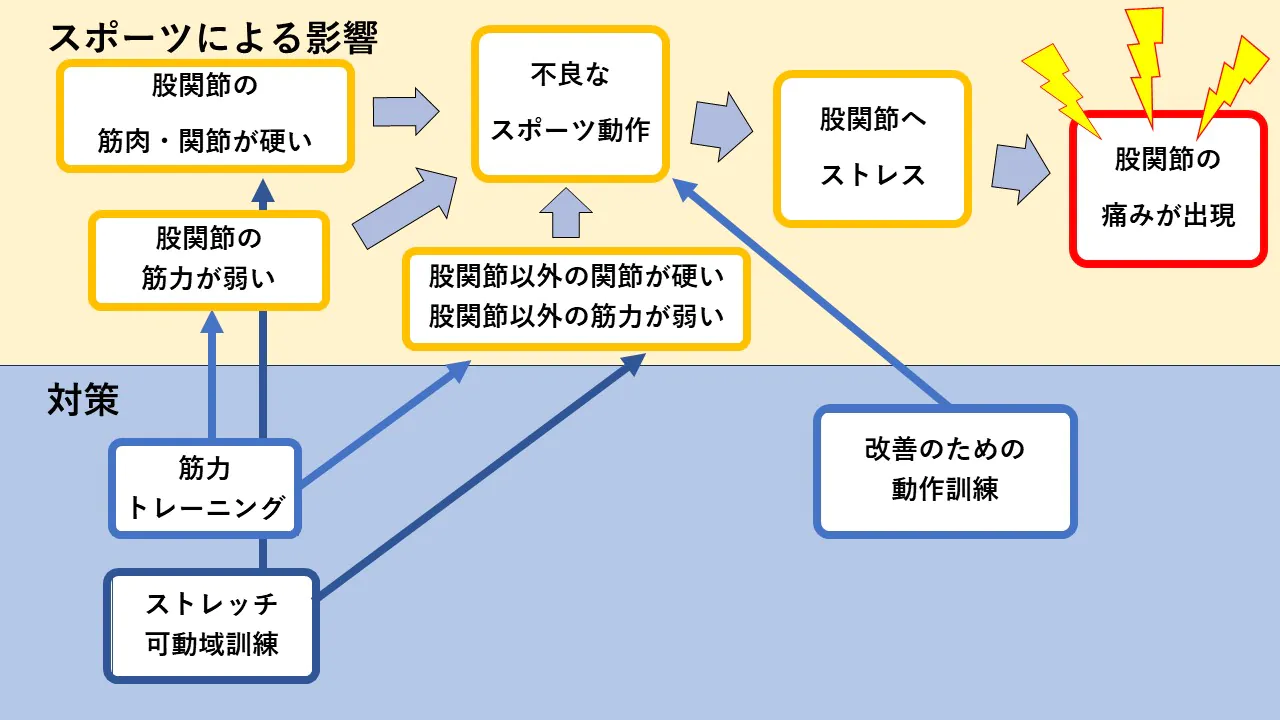 股関節　痛み　スポーツ