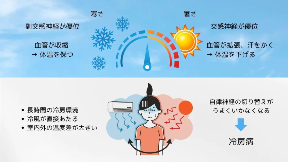 冷房病にご用心！夏に起こりやすい自律神経の乱れと予防対策